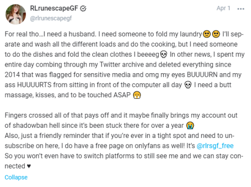 RLrunescapeGF Nude Leaked Onlyfans Photo RLrunescapeGF Nude Leaked Onlyfans Photo