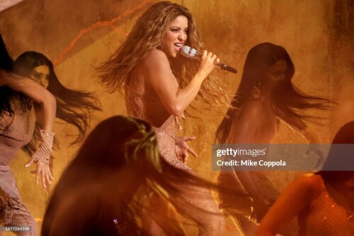 NEWARK, NEW JERSEY - SEPTEMBER 12: Shakira performs onstage during the 2023 MTV Video Music Awards a