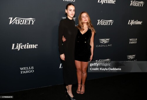 LOS ANGELES, CALIFORNIA - NOVEMBER 16: Nell Verlaque and Addison Rae attend the 2023 Variety Power O