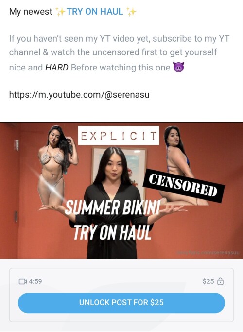 Serenasuu Nude Leaked Onlyfans Photo
