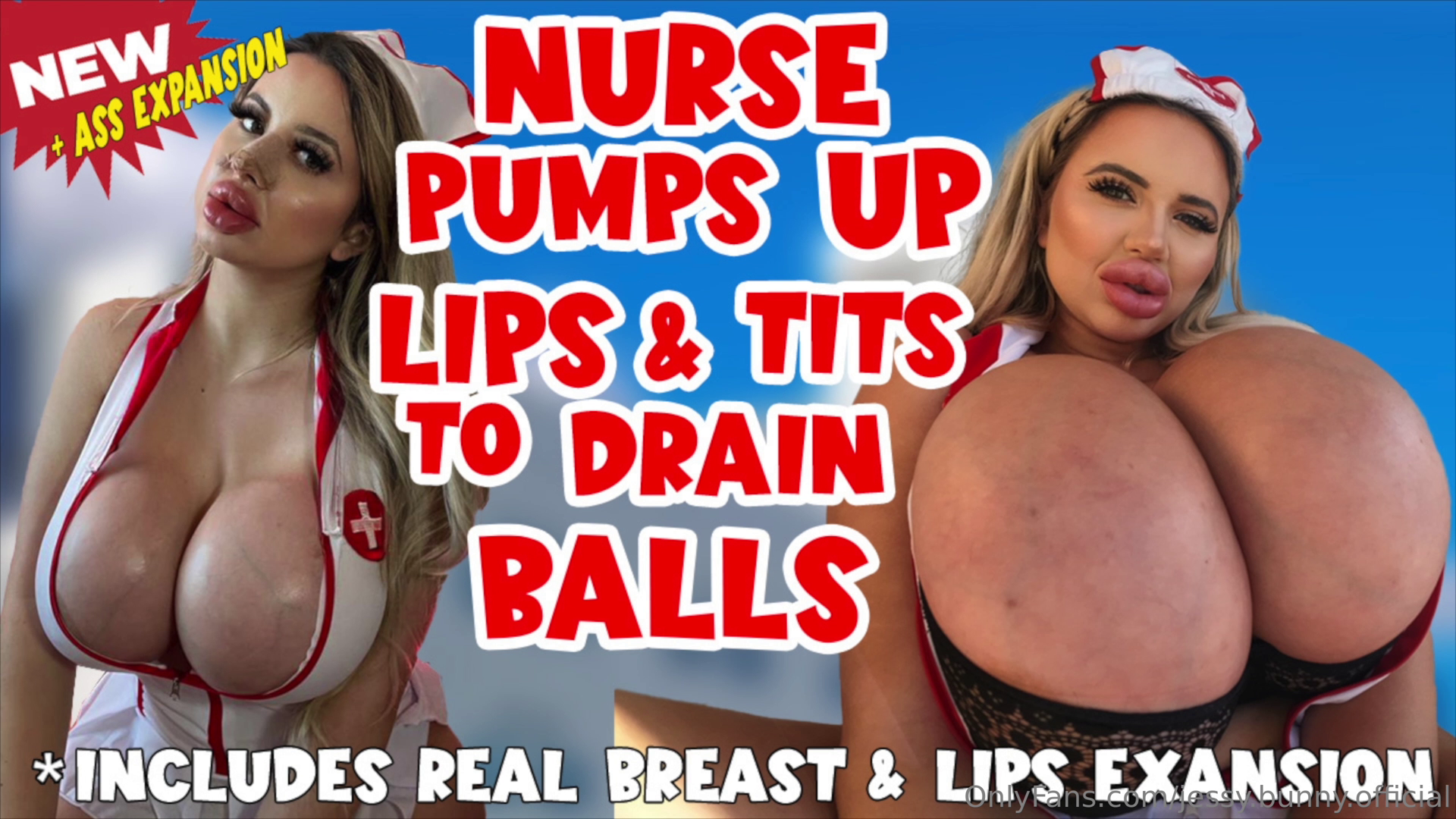 OF120 004 [ManyVids] JessyBunny Nurse pumps up TITS &amp; LIPS to FUCK $13.49