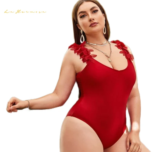 Sexy-Bikini-Plus-Size-Lace-Open-Back-Solid-Red-Color-One-Piece-Ruffled-Bikini-One-Shoulder-Suspenders-High-Waist-Bathing-Suit-Wholesale-Swimwear-Women-Swimsuit3c4ae5668809b59c.md.webp