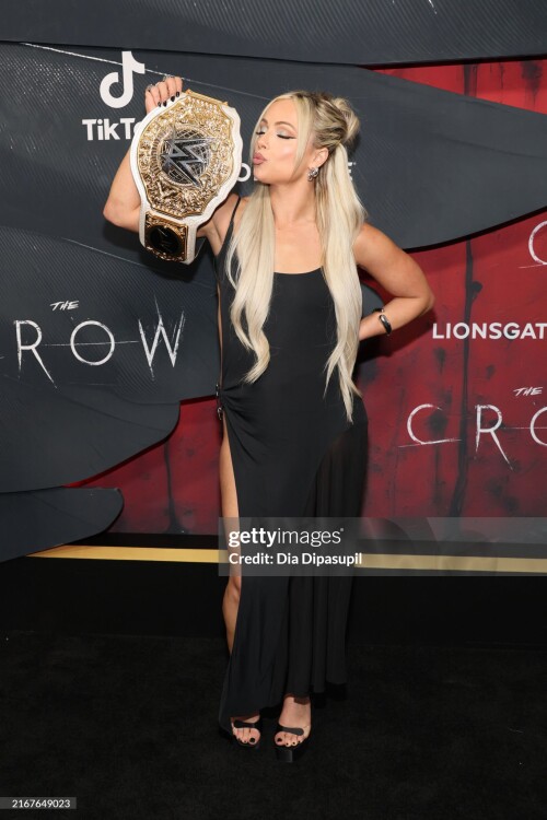 NEW YORK, NEW YORK - AUGUST 20: Liv Morgan attends the world premiere of "The Crow" at Village East 