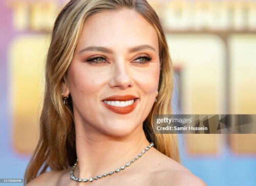 LONDON, ENGLAND - SEPTEMBER 19: Scarlett Johansson attends the European Premiere of "Transformers On