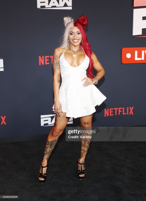 Zelina Vega at the Netflix's LA Premiere of WWE Monday Night RAW at Intuit Dome on January 06, 2025 