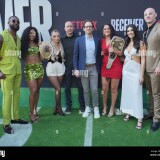 los-angeles-usa-09th-july-2024-l-r-montez-ford-bianca-belair-liv-morgan-brandon-riegg-gabe-spitzer-bayley-cathy-kelley-and-baron-corbin-at-the-netflixs-receiver-los-angeles-premiere-hea86df30c9e81dda3